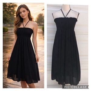 Black smock dress